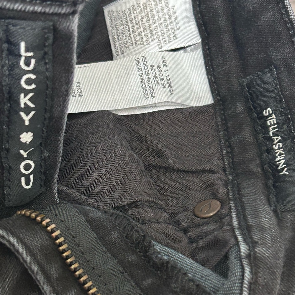 Lucky Brand Black Stella Skinny Women’s Size 10 - Picture 4 of 7